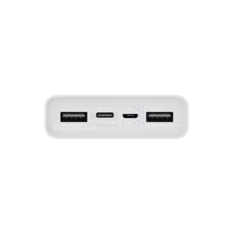 پاوربانک Xiaomi 18W 20000mAh مدل PLM18ZM - سفید - MMS (گارانتی شش ماهه YA) - تصویر 5
