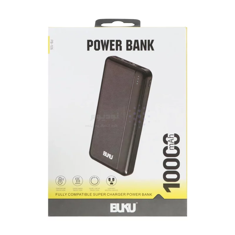 پاوربانک فست شارژ BUKU 10000mAh مدل PB-106 12W - سفید - MMS - تصویر 4