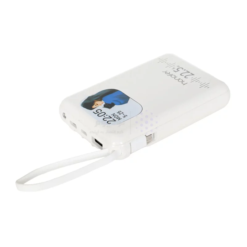 پاوربانک PD و فست شارژ Hanofer 10000mAh 22.5W - سفید - تصویر 4