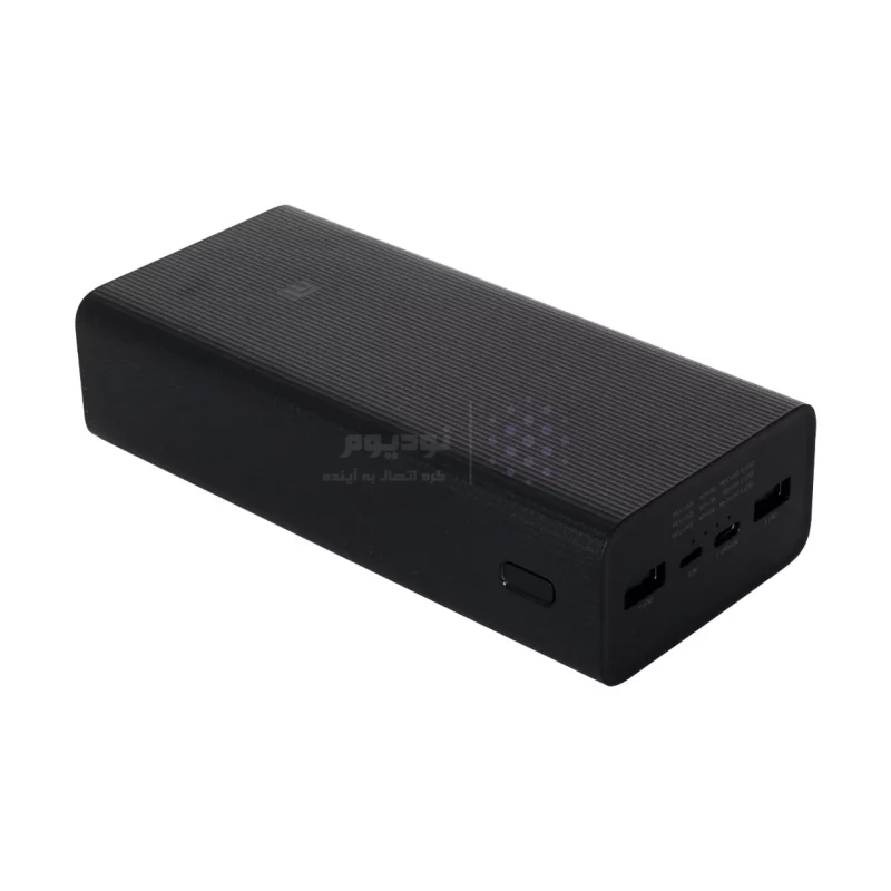 پاوربانک فست شارژ Xiaomi 30000mAh مدل PB3018ZM 18W - مشکی- اصلی (گارانتی 18 ماهه شرکتی) - تصویر 3