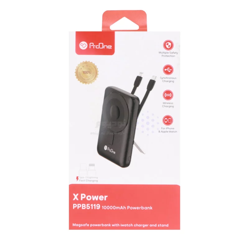 پاوربانک فست شارژ ProOne 10000mAh مدل PPB5119 - آبی (دارای استند موبایل) - تصویر 7