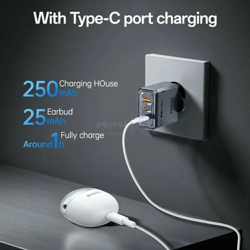 پاوربانک PD و فست شارژ Yesido 20000mAh مدل YP85 22.5W - مشکی (گارانتی 18 ماه تعویض نیکان همراه) - تصویر 6