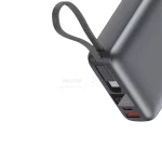 پاوربانک PD و فست شارژ QCY 20000mAh مدل PB20A 45W - خاکستری (گارانتی 18 ماهه شرکتی) - تصویر 7