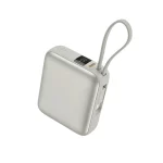 پاوربانک PD و فست شارژ QCY 10000mAh مدل PB10C 35W - نقره ای (گارانتی 18 ماهه شرکتی)