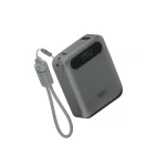 پاوربانک فست شارژ QCY 10000mAh مدل PB10D 22.5W - خاکستری (گارانتی 18 ماهه شرکتی)