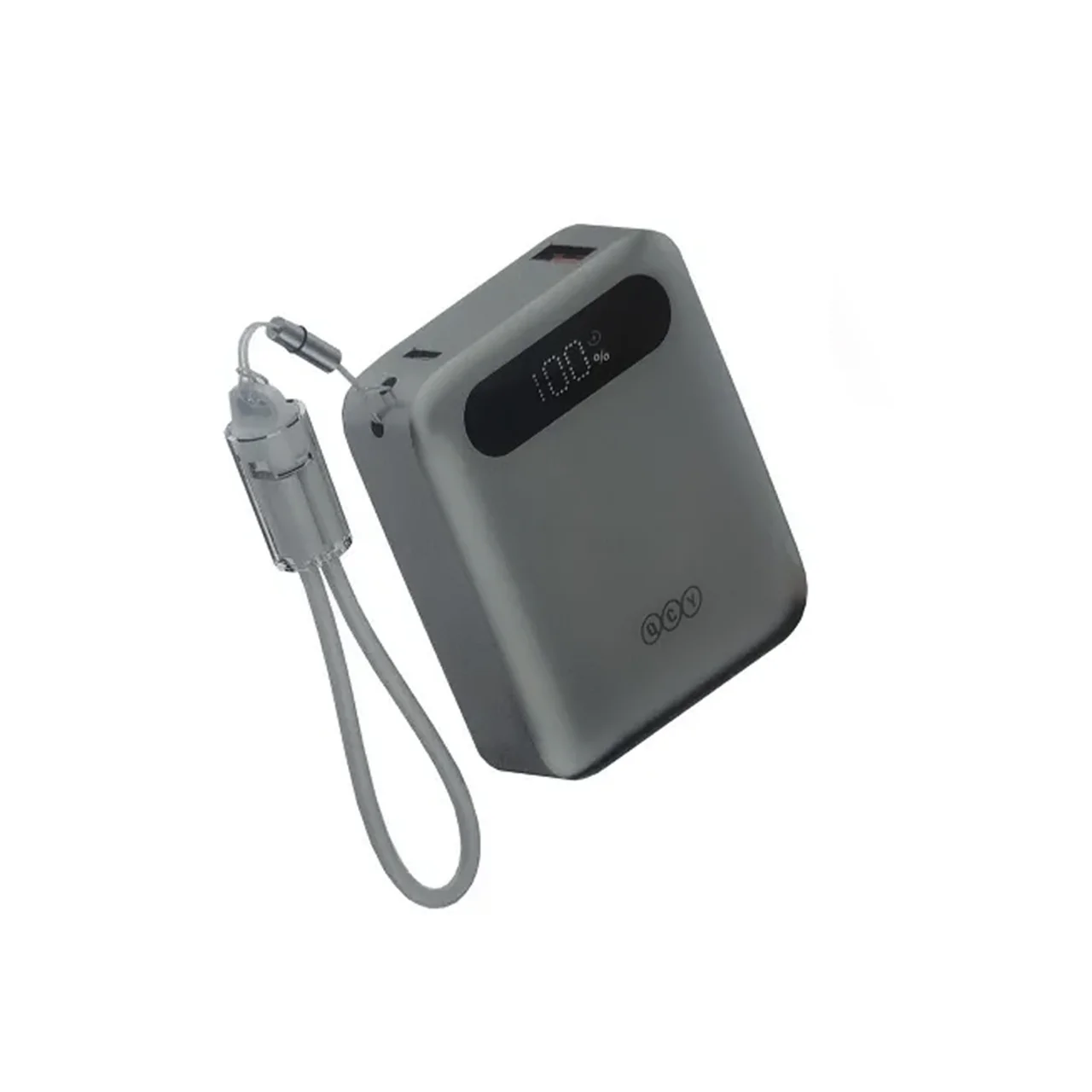 1584-1634114-1 پاوربانک فست شارژ QCY 10000mAh مدل PB10D 22.5W - خاکستری (گارانتی 18 ماهه شرکتی) - تصویر 1