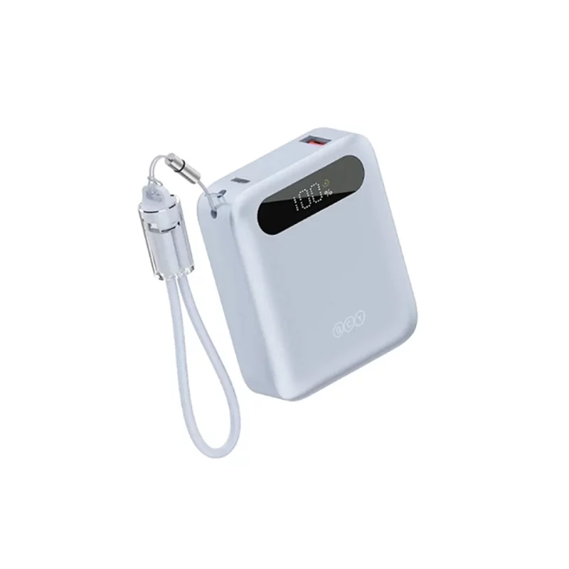 پاوربانک فست شارژ QCY 10000mAh مدل PB10D 22.5W - آبی (گارانتی 18 ماهه شرکتی) - تصویر 2