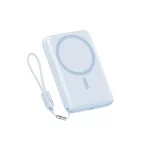 پاوربانک فست شارژ QCY 10000mAh مدل PBW10A 22.5W - آبی (گارانتی 18 ماهه شرکتی)