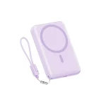 پاوربانک فست شارژ QCY 10000mAh مدل PBW10A 22.5W - بنفش (گارانتی 18 ماهه شرکتی)