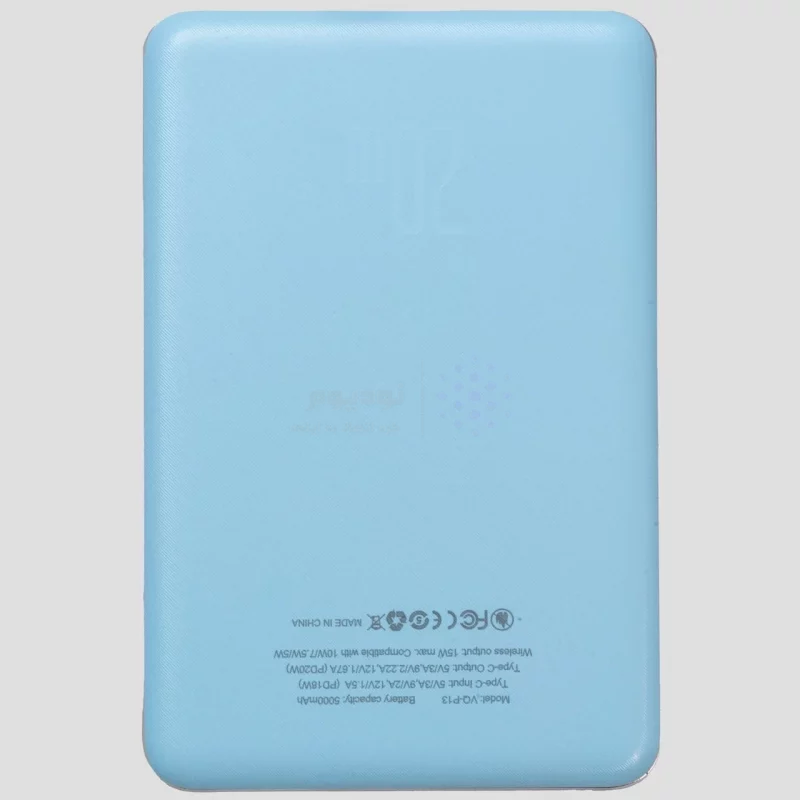 پاوربانک فست شارژ وایرلس HIMI 5000mAh مدل Volta Air VQ-P13 20W - آبی روشن (6 ماه گارانتی تعویض شرکتی) - تصویر 3