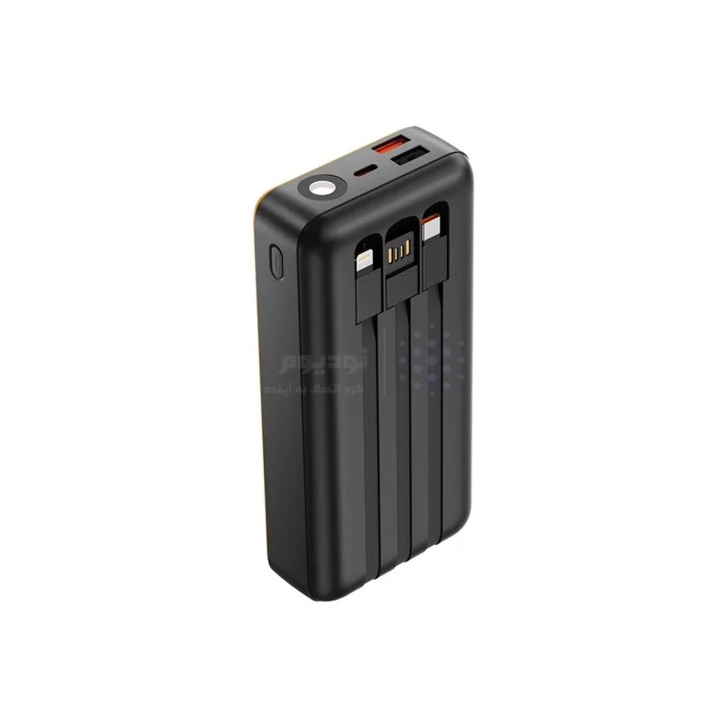 پاوربانک فست شارژ TSCO 20000mAh مدل TP 2001 22.5W - زرد مشکی - تصویر 3