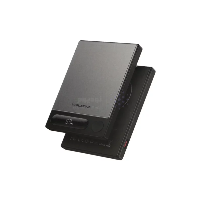 پاوربانک فست شارژ وایرلس VIPLATINA 5000mAh مدل VP22 15W - مشکی (گارانتی 18 ماه تعویض نیکان همراه) - تصویر 4