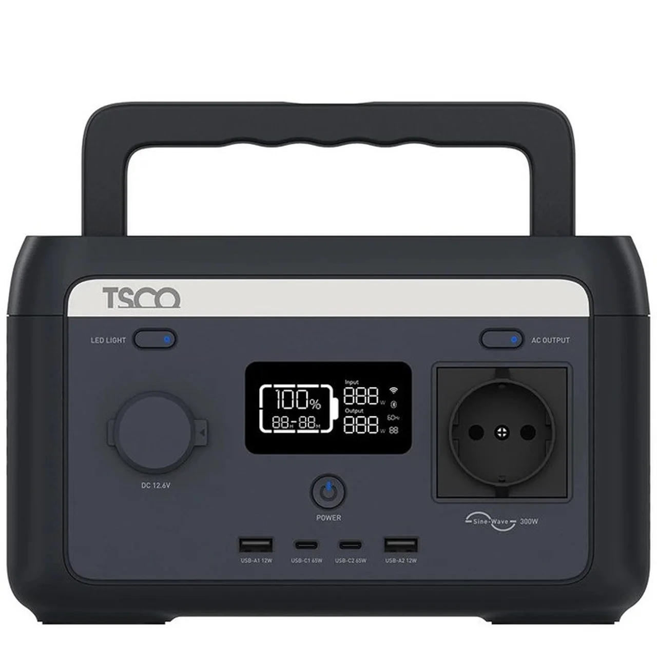 1584-1698548-1 پاور استیشن TSCO 8000mAh مدل TST 301 300W - مشکی - تصویر 1