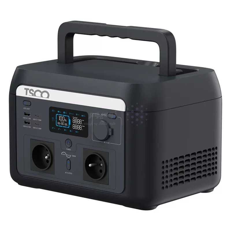 پاور استیشن TSCO 12000mAh مدل TST 1000 1000W - مشکی - تصویر 4