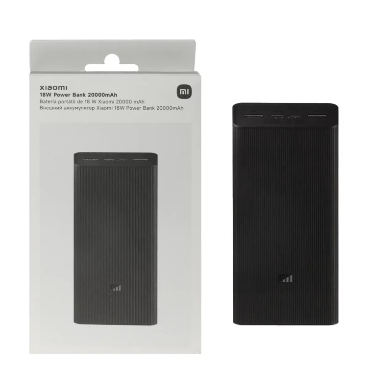 پاوربانک (فست شارژ) Xiaomi 18W 20000mAh مدل PB2018ZM - مشکی - MMS (گارانتی شش ماهه YA) - تصویر 2