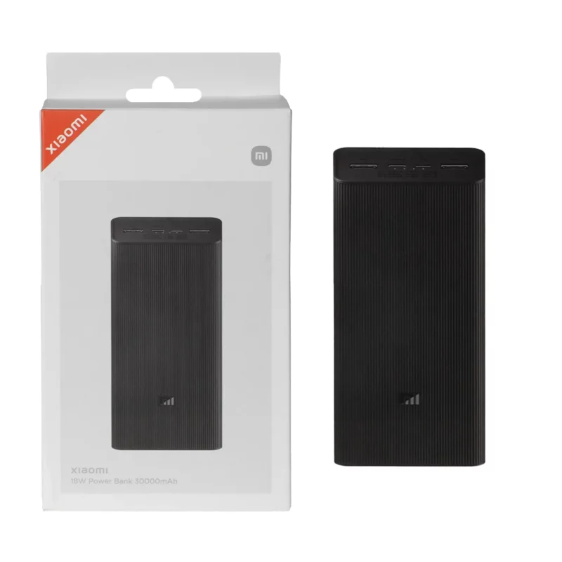 پاوربانک (فست شارژ) Xiaomi 18W 30000mAh مدل PB3018ZM - مشکی - MMS (گارانتی شش ماهه YA) - تصویر 2