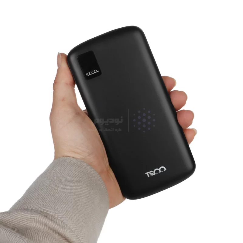 پاوربانک TSCO 10W 10000mAh با کابل اندروید مدل TP 815L - مشکی - تصویر 6