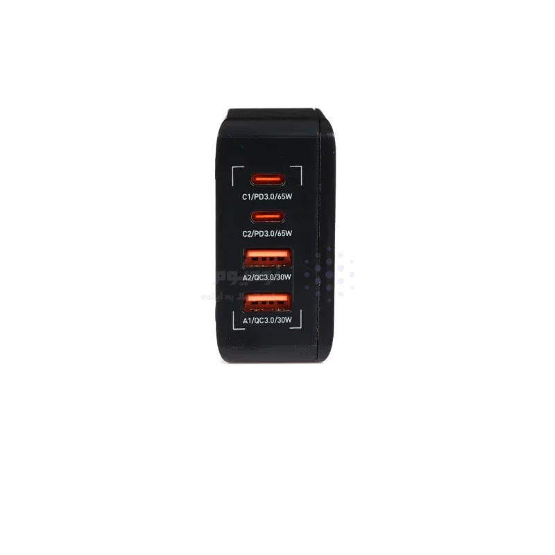 شارژر دیواری 65W فست و PD چهار پورت JBQ مدل A4808Q - مشکی (گارانتی یکساله رصاصی) - تصویر 5