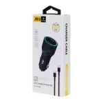 شارژر فندکی فست و PD دو پورت JBQ مدل CC-P8 45W همراه با کابل Type-C To Type-C - مشکی (گارانتی یکساله رصاصی) - تصویر 5