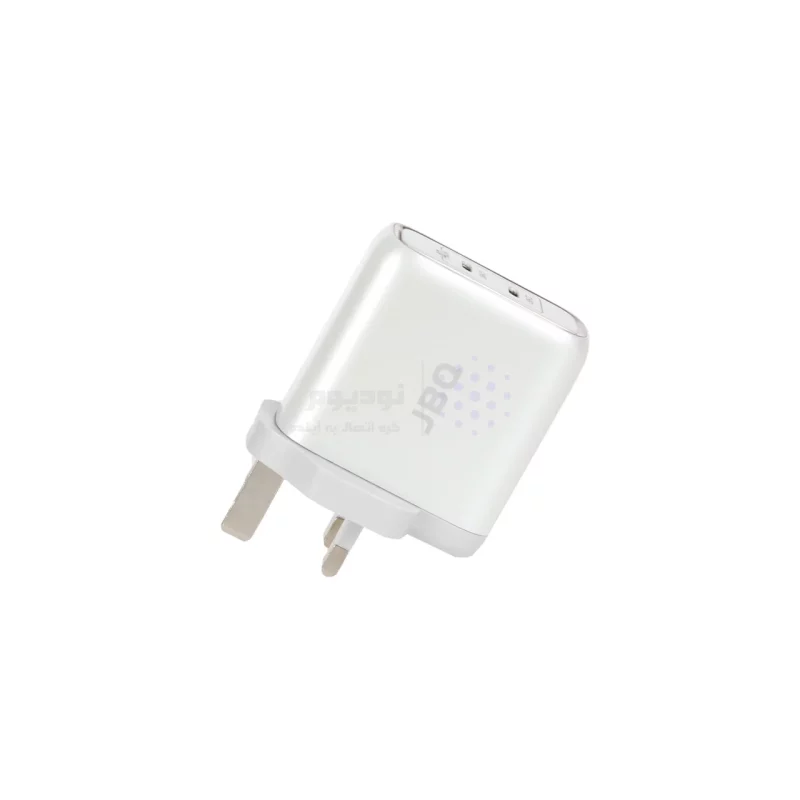 شارژر دیواری فست و PD دو پورت JBQ مدلSmart Chip+ HC-740 40W - سفید (گارانتی یکساله رصاصی) - تصویر 3