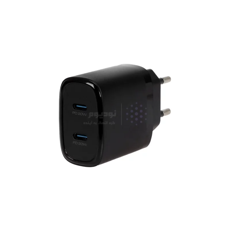 شارژر دیواری فست و PD دو پورت Yesido مدل YC54 20W به همراه کابل شارژ Type-C To Lightning - مشکی (گارانتی 18 ماه تعویض نیکان همراه) - تصویر 3