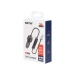 شارژر فندکی فست و PD تک پورت NITU مدل NDC26 38W بهمراه کابل متصل آیفون - مشکی (گارانتی 18 ماه تعویض نیکان همراه) - تصویر 4