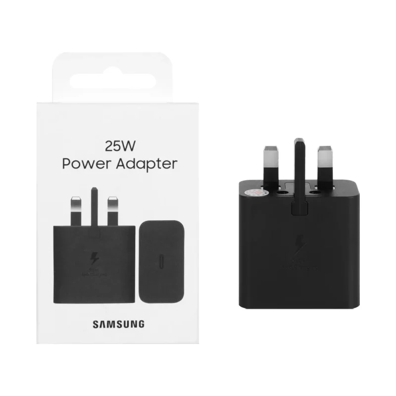 شارژر دیواری سه پین SAMSUNG 25W T2510 ( فست و PD) مشکی DST (6 ماهه DST+ بیمه نامه 12 ماهه DGARD) - درجه یک - تصویر 2