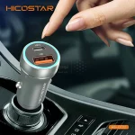 شارژر فندکی 30W فست و PD دو پورت Hicostar مدل HS-CC22 - خاکستری - تصویر 4