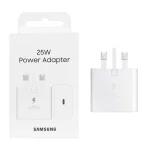 شارژر دیواری سه پین SAMSUNG 25W T2510 ( فست و PD) سفید - (گارانتی پارتیان پایا) -مجهز به فناوری GAN-NFC - اصلی