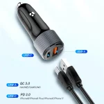 شارژر فندکی فست و PD دو پورت LDNIO مدل C510Q 38W به همراه کابل شارژ Type-C to Type-C - مشکی - تصویر 7