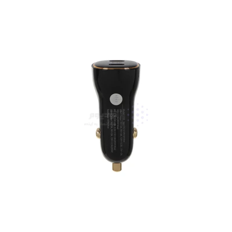 شارژر فندکی فست و PD دو پورت LDNIO مدل C104 60W به همراه کابل شارژ Type-C - مشکی - تصویر 3