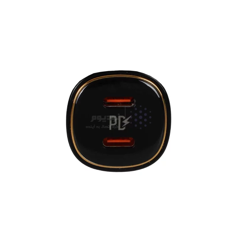 شارژر فندکی فست و PD دو پورت LDNIO مدل C104 60W به همراه کابل شارژ Type-C - مشکی - تصویر 4