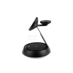 شارژر وایرلس سه کاره Hiska مدل HR-13 - مشکی - تصویر 5