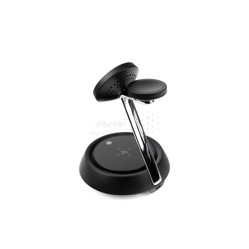 شارژر وایرلس سه کاره Hiska مدل HR-13 - مشکی - تصویر 6