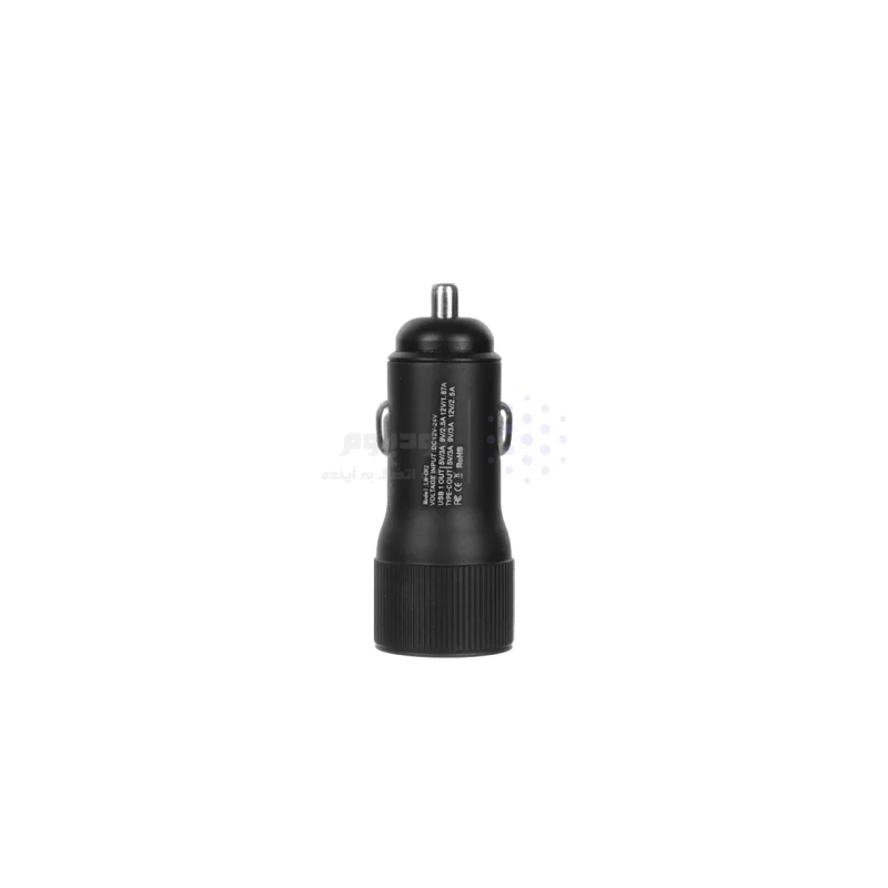 شارژر فندکی فست و PD دو پورت +Lindos مدل LN-CR2 - مشکی - تصویر 3