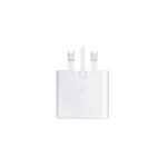 شارژر سه پین SAMSUNG 25W اصلی S24 FE T2510 ( فست و PD) سفید DST (شش ماهه شرکتی)