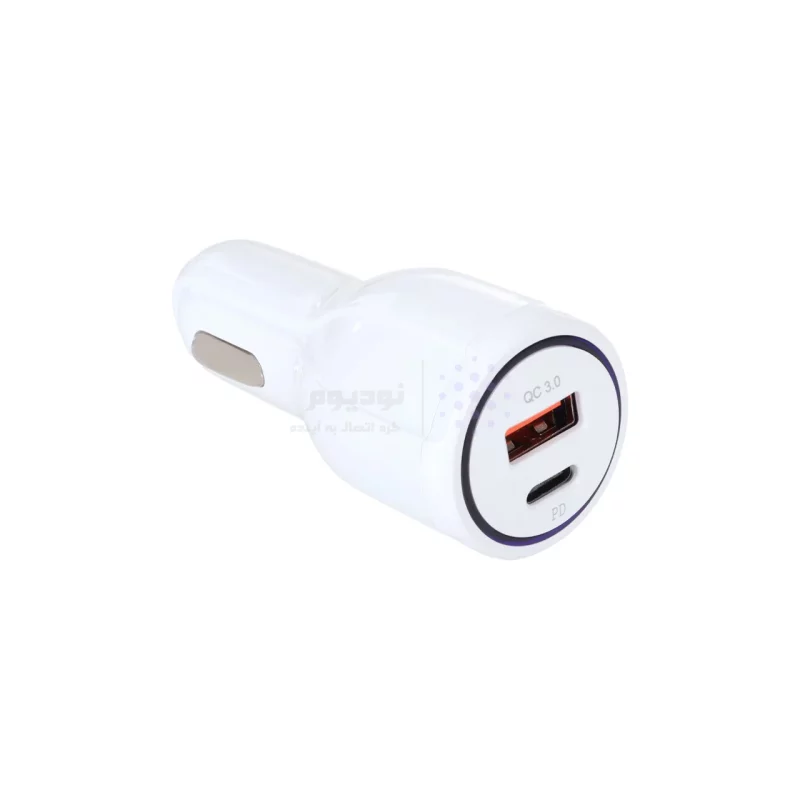 شارژر فندکی فست و PD دو پورت مدل TE-348PD 18W - سفید - تصویر 4