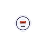 شارژر فندکی فست و PD دو پورت مدل TE-348PD 18W - سفید - تصویر 5