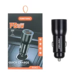 شارژر فندکی فست و PD دو پورت FIRSTYOU مدل F043 48W - مشکی