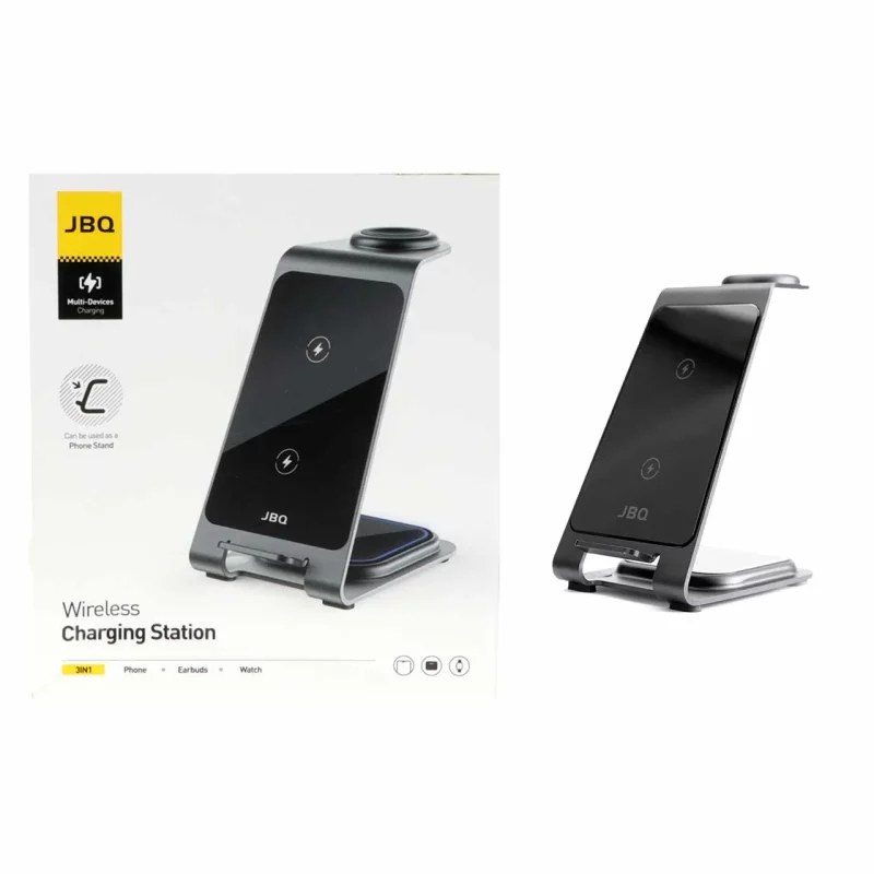 شارژر وایرلس سه کاره JBQ مدل WIC-01 - مشکی (گارانتی شش ماهه رصاصی) - تصویر 2