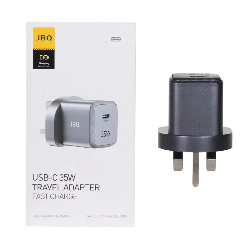 شارژر دیواری فست و PD تک پورت JBQ مدل WC-611G 35W - خاکستری (گارانتی یکساله رصاصی) - تصویر 2