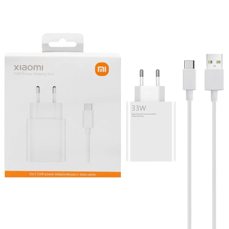 شارژر دیواری 33W فست تک پورت Xiaomi به همراه کابل شارژ Type-C مدل MDY-11-EZ - سفید - DST (گارانتی شش ماهه) - درجه یک - تصویر 2