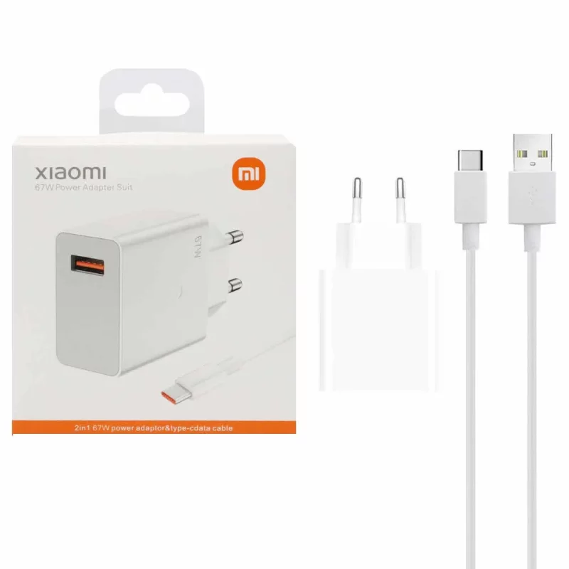 شارژر دیواری 67W فست تک پورت Xiaomi به همراه کابل شارژ Type-C مدل MDY-11-EZ - سفید - DST (گارانتی شش ماهه) - درجه یک - تصویر 2