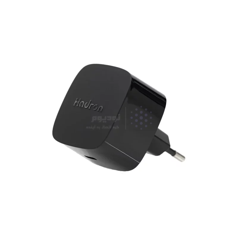 شارژر دیواری فست و PD تک پورت Hadron مدل C1011 25W - مشکی - تصویر 3