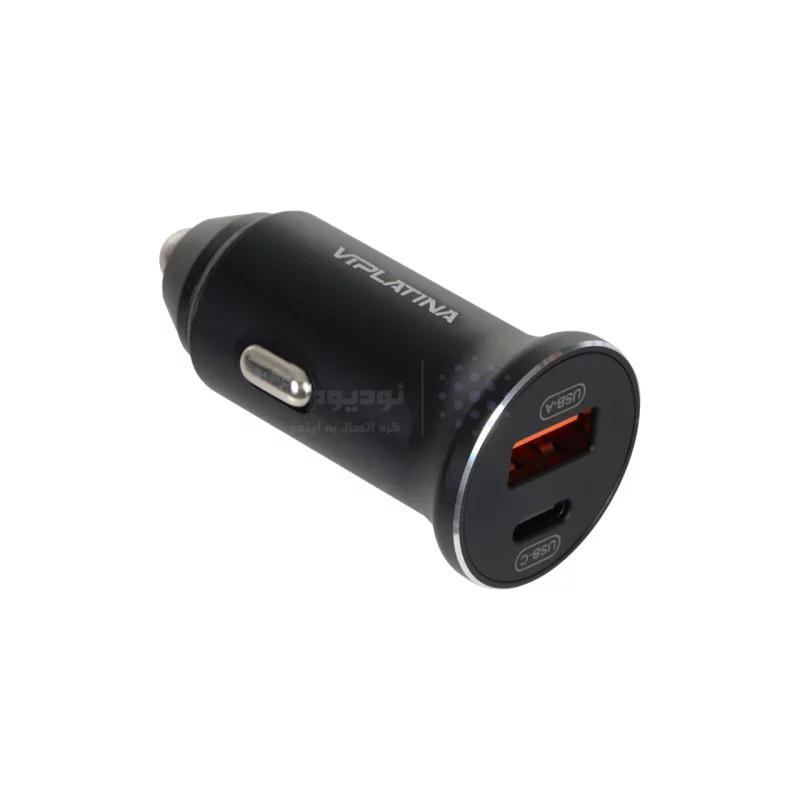 شارژر فندکی فست و PD دو پورت VIPLATINA مدل VK16 60W - مشکی (گارانتی 18 ماه تعویض نیکان همراه) - تصویر 4