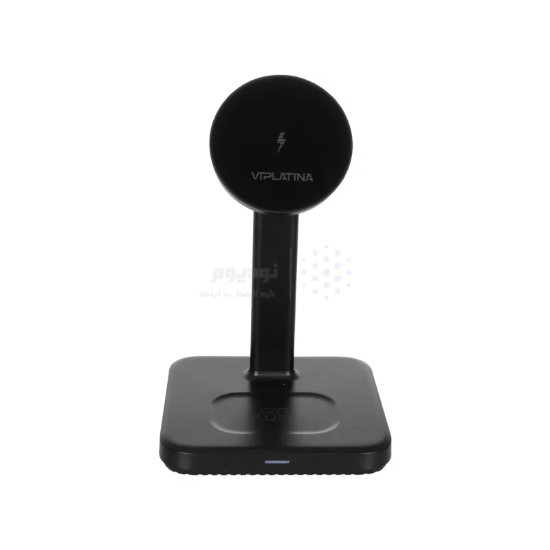شارژر وایرلس سه کاره 15 وات VIPLATINA مدل VD10 - مشکی (گارانتی 18 ماه تعویض نیکان همراه) - تصویر 3