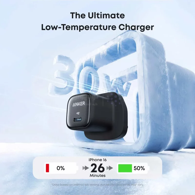 شارژر دیواری PD و فست تک پورت ANKER مدل A2698K11 با توان 30W و تکنولوژی IQ3 - مشکی - (گارانتی 18ماهه حافظه طلایی ایستا) - تصویر 7