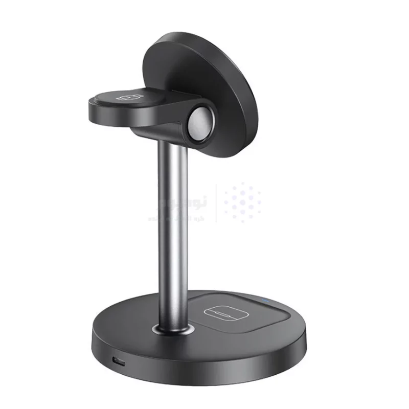 شارژر وایرلس سه کاره 15وات رومیزی XO مدل CX038 - مشکی - تصویر 3