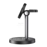 شارژر وایرلس سه کاره 15وات رومیزی XO مدل CX038 - مشکی - تصویر 4