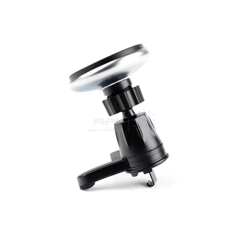 شارژر وایرلس و هولدر گوشی موبایل دریچه کولری Hiska مدل HK-2354W - مشکی - تصویر 4
